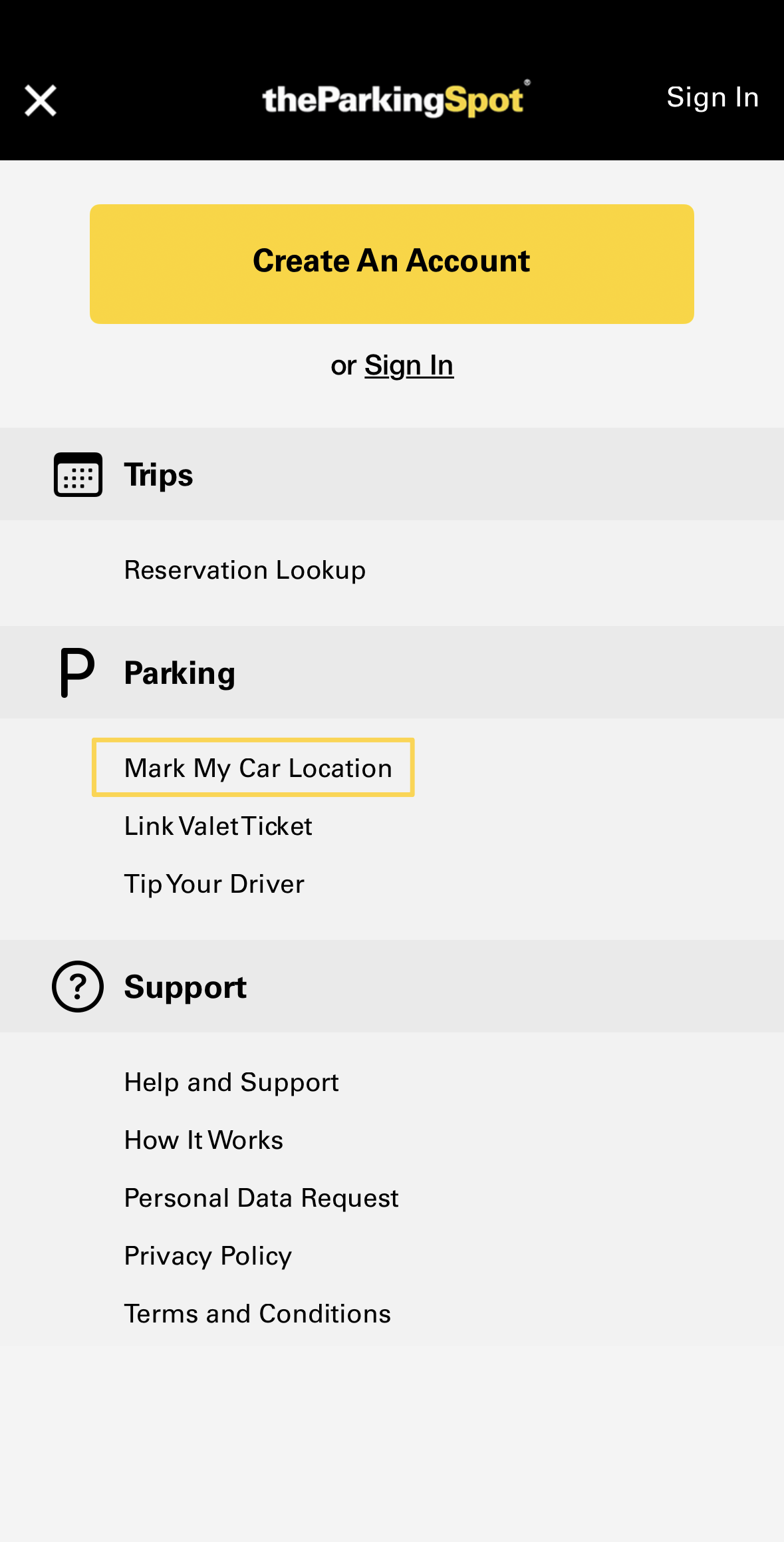 app menu - guest - mark my car location.PNG